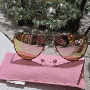 Blenders Pink Aviator Sunglasses with Case
